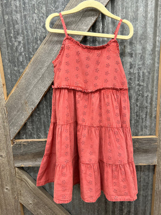 Girls Rose Eyelet Dress