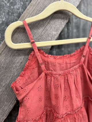 Girls Rose Eyelet Dress