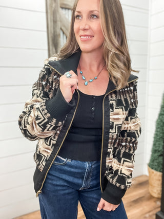 Foxglove Fleece Bomber Jacket