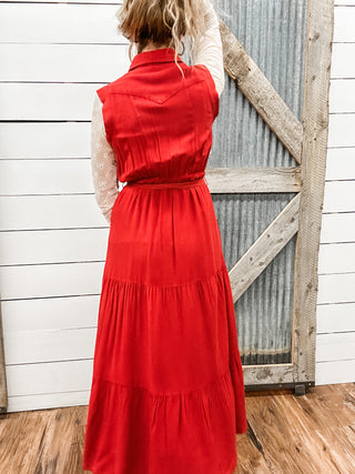 Distressed Sleeveless Dress