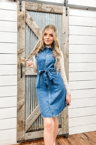 Denim Sleeveless Dress