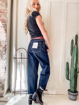 Divinity High Rise Slim Barrel Jean