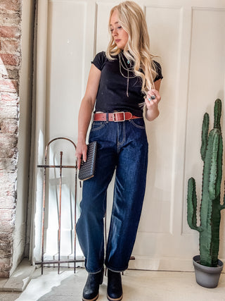 Divinity High Rise Slim Barrel Jean