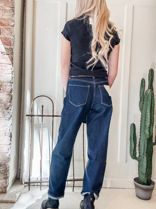 Divinity High Rise Slim Barrel Jean