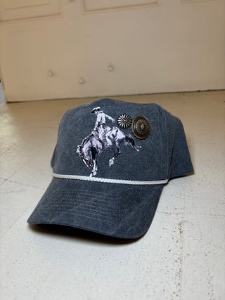 Bucking Horse Trucker + Conchos