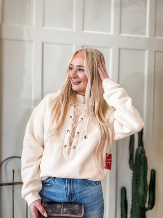 Pippi Lace Up Fleece