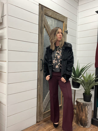 Collared Fur Jacket