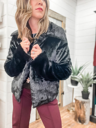 Collared Fur Jacket