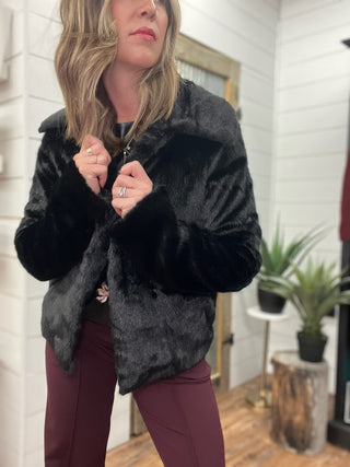 Collared Fur Jacket