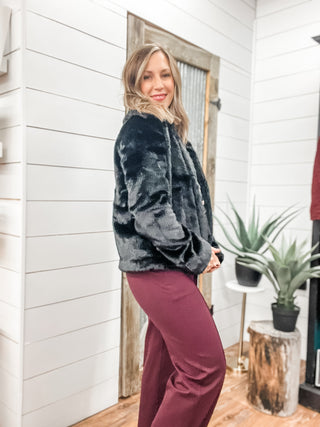 Collared Fur Jacket