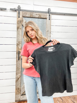 Slim Fit Slub Crewneck Baby Tee