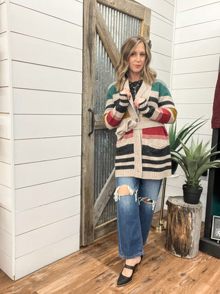 Camp Stripe Cardigan