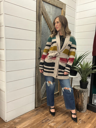 Camp Stripe Cardigan