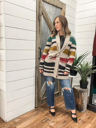 Camp Stripe Cardigan