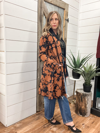 Long Sleeve Open Front Shawl