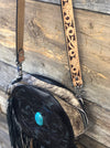 Becky Tooled Cowhide Canteen Purse
