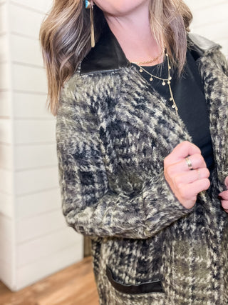 Long Sleeve Snap Front Sweater