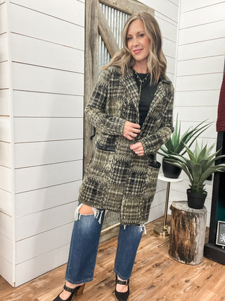 Long Sleeve Snap Front Sweater