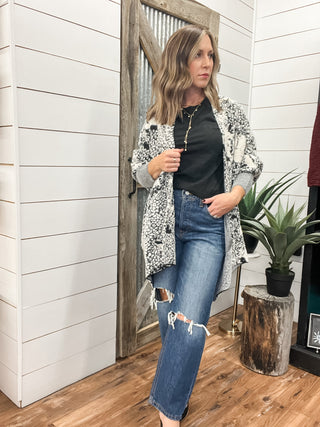 Long Sleeve Open Front Cardigan Sweater