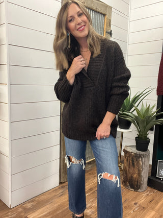 Oversize V-Neck Sweater