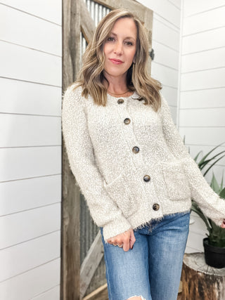 Long Sleeve Sweater Cardigan with Pockets