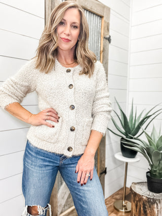 Long Sleeve Sweater Cardigan with Pockets