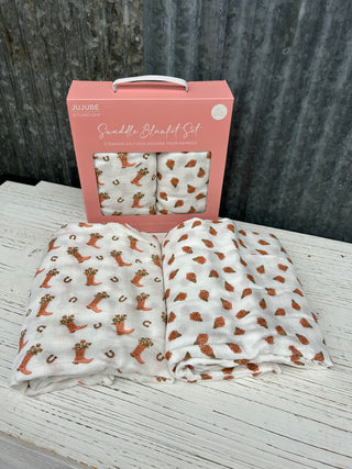 Swaddle Blanket Set - Bloomin' Boot