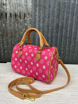 Hot Pink Cylinder LV Inspired Girls Purse
