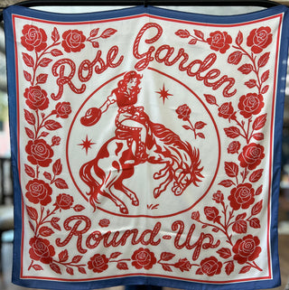 Round Up Roses Silk Wild Rag