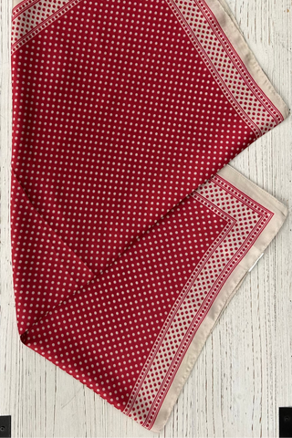 Ditsy Red Polka Dot Bandana - 25x25
