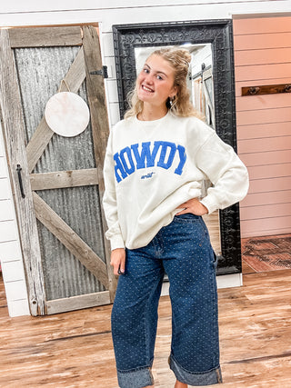 Howdy Collegiate Oversize Sweatshirt