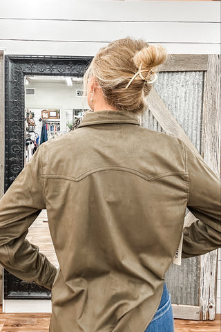 Autumn Drift Western Snap Shirt