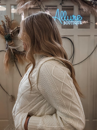 Ivory Sweater + Vest Jacket