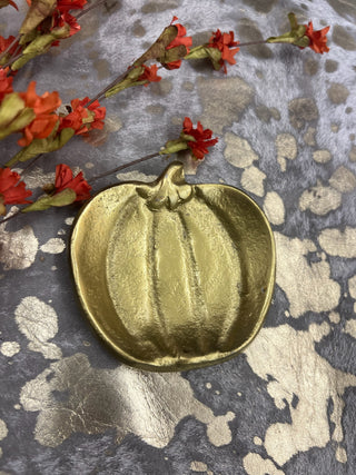 Cast Aluminum Pumpkin Dish