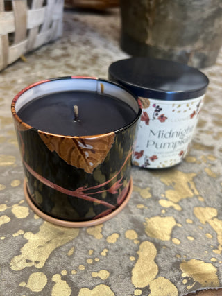 Midnight Pumpkin Vanity Tin Candle