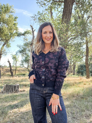 2 Ways Jacquard Sweater Cardigan