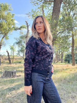 2 Ways Jacquard Sweater Cardigan