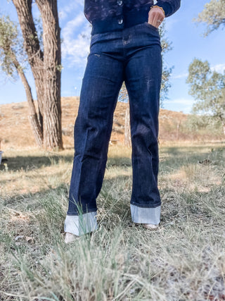Brooke Palazzo Denim with Cuff