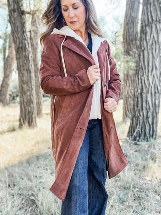 Trench Coat with Removeable Hood