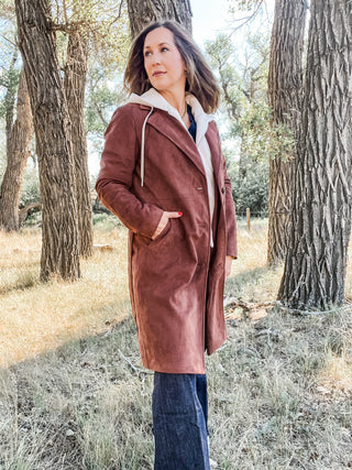 Trench Coat with Removeable Hood