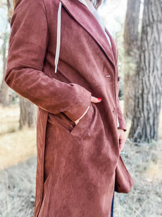 Trench Coat with Removeable Hood