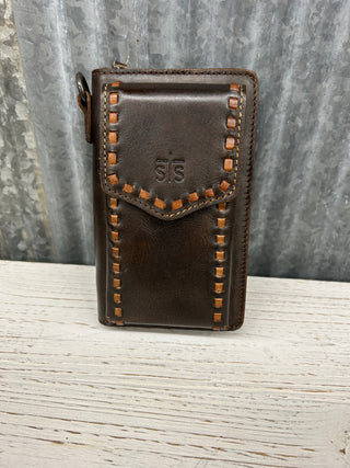 Bandera Quickdraw Crossbody Wallet - Chocolate