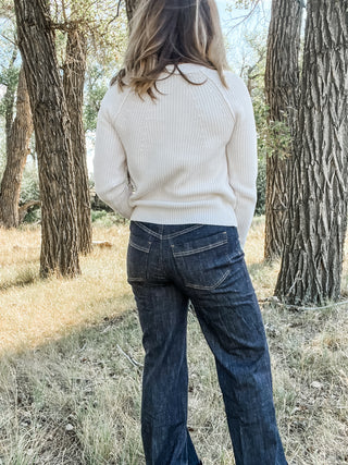 Long Sleeve Crew Neck Cardigan