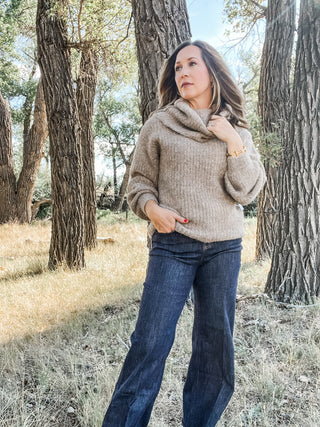 Drama Funnel Neck Sweater