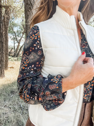 Sleeveless Reversible Zip Front Quilted Sweater Vest