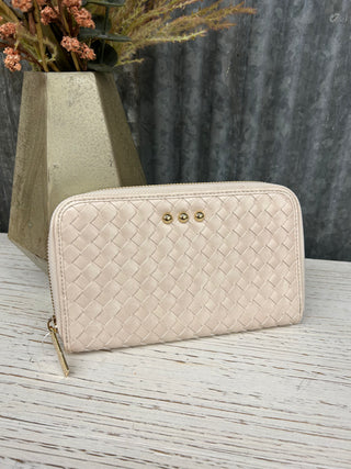 Lennie Large Zip Woven Wallet