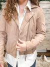 Karyn Sand Lamb Skin Jacket