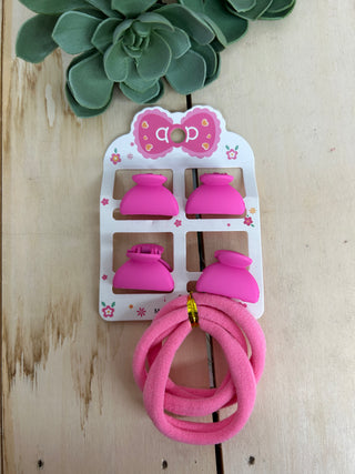 Kids Mini Hair Clip/Hair Tie Set