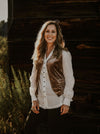 Tasha Polizzi Taupe Velvet Larkin Vest