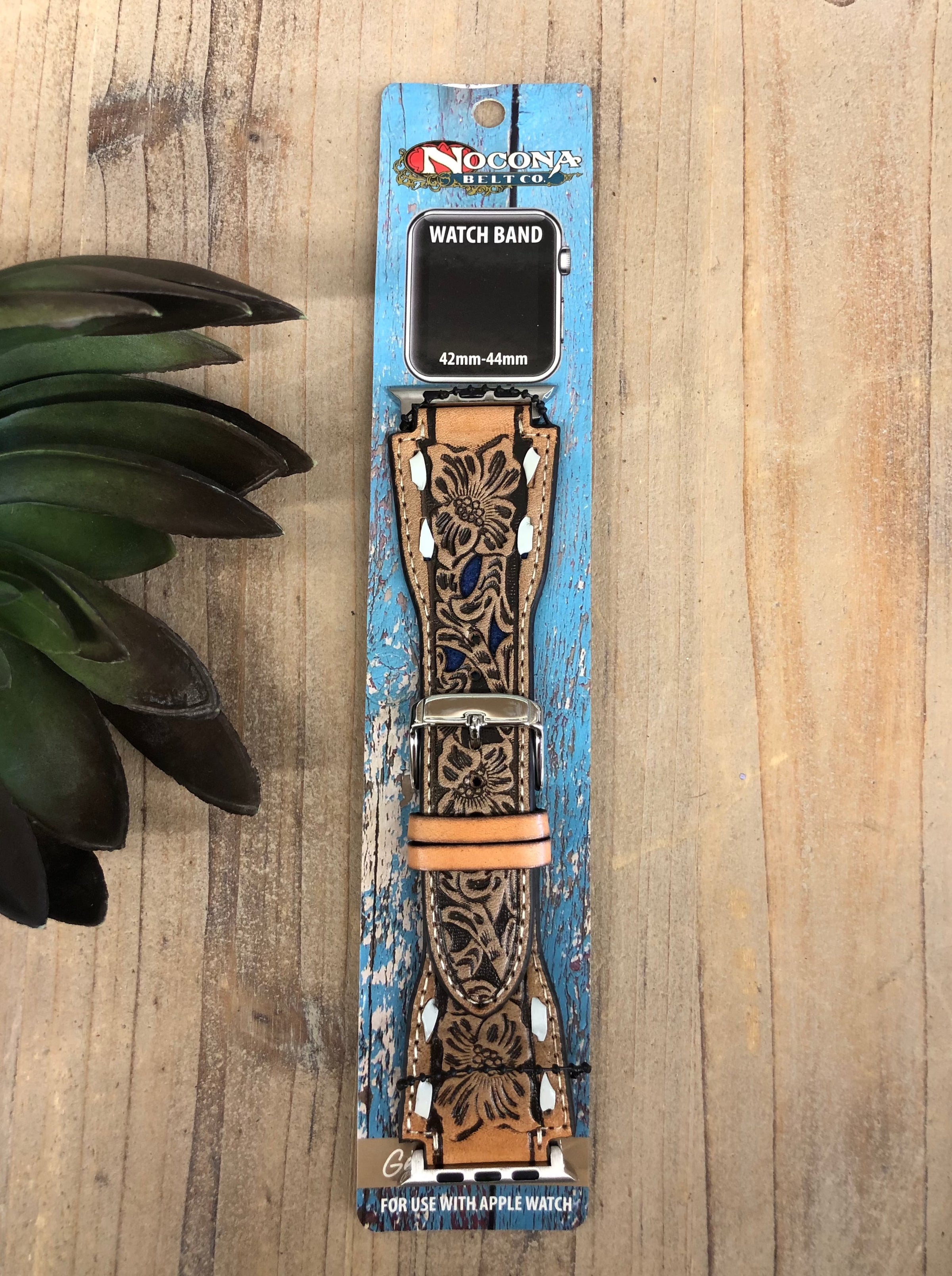 Leather western 2025 apple watch band